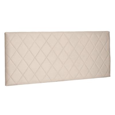Cabeceira Painel Solteiro 0,90m Esmeralda Suede Bege