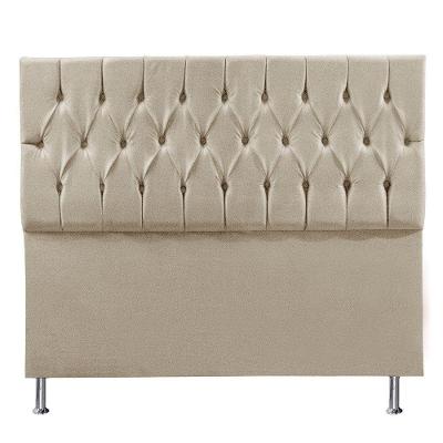 Cabeceira Solteiro 0,90m Suede Bege
