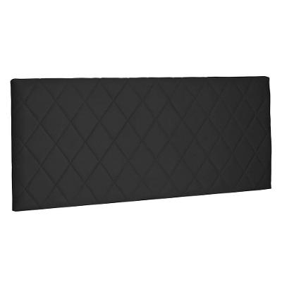 Cabeceira Painel Solteiro 0,90m Esmeralda Suede Preto