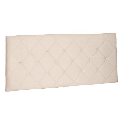 Cabeceira Painel King 1,95m Tânia Suede Bege