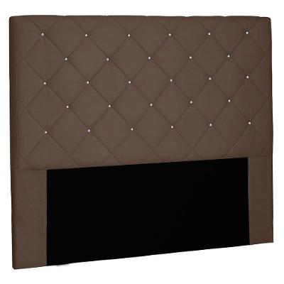 Cabeceira Solteiro 0,90m Tânia Suede Caramelo