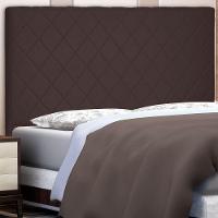 Cabeceira Casal 1,40m Esmeralda Suede Marrom Café - 5