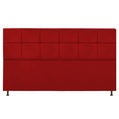 Cabeceira Estofada Damares 195 Cm King Size Vermelho