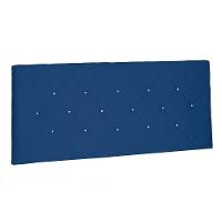 Cabeceira Painel Solteiro 0,90m Tânia Suede Azul Marinho - 1