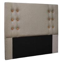 Cabeceira King 1,95m Genova Linho Rústico Areia - 1