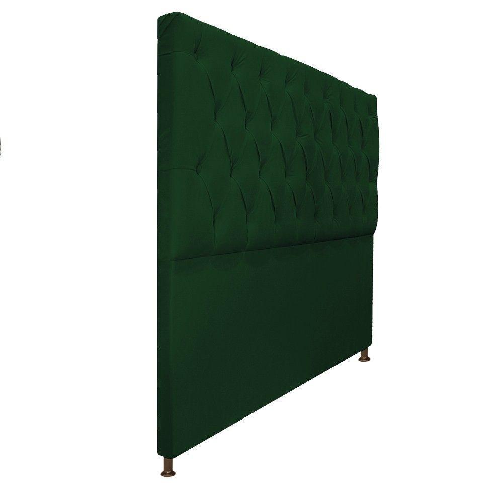 Cabeceira Sofia 195 Cm King Size Suede Verde - Doce Sonho Móveis - 5