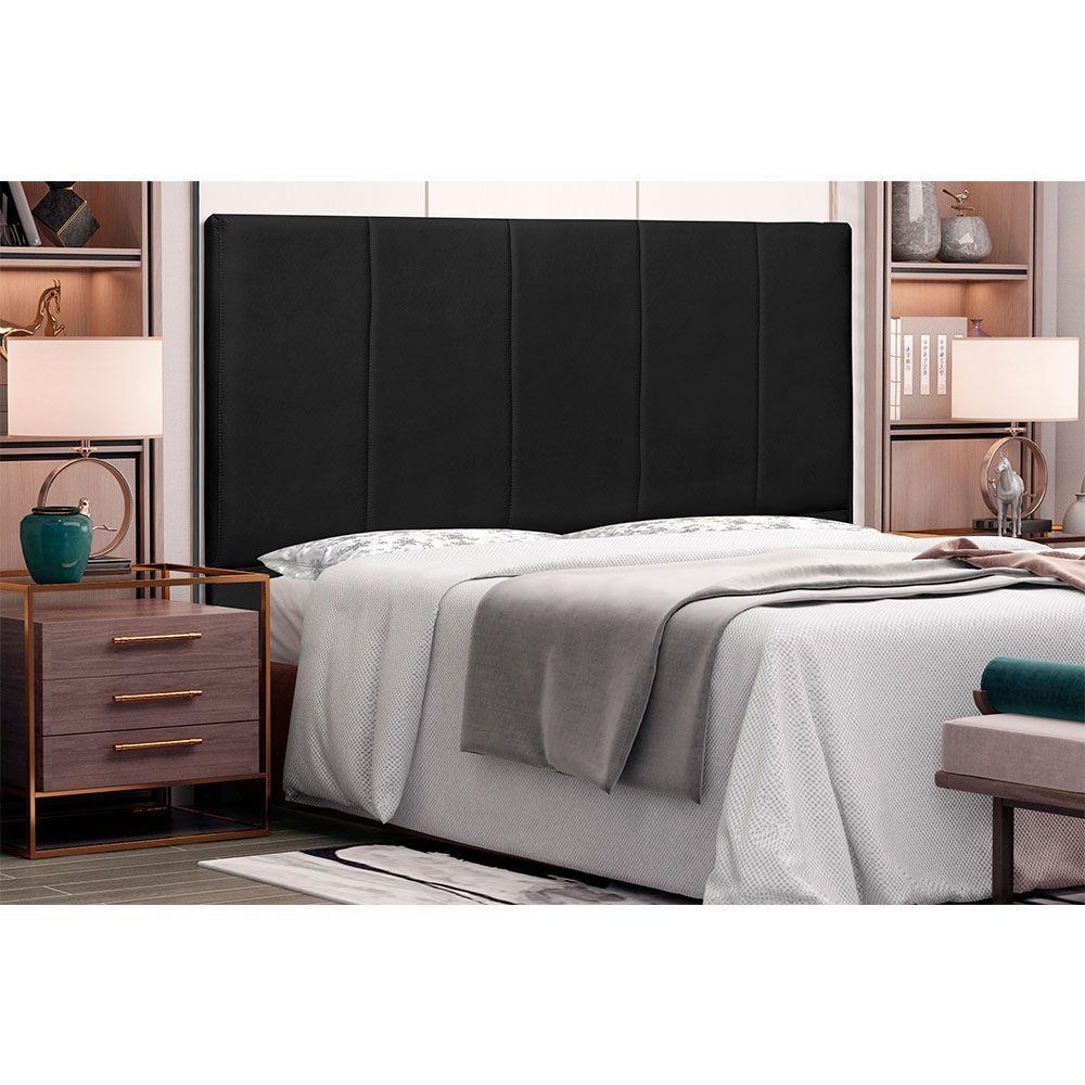 Cabeceira Solteiro 0,90m Ravenna Corano Preto - 5