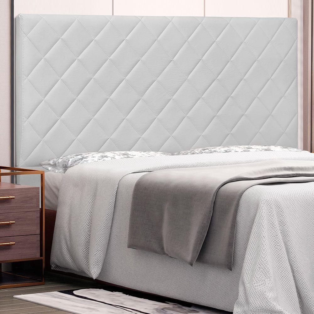 Cabeceira Solteiro 0,90m Esmeralda Corano Branco - 4