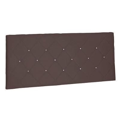 Cabeceira Painel Solteiro 0,90m Tânia Suede Marrom Café