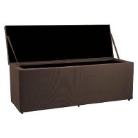 Calçadeira Recamier Baú Queen 1,60m Suede Marrom - 3