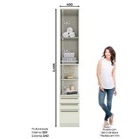 Criado Mudo Modulado 02 Portas 03 Gavetas Predileto Henn Areia Hp - 4