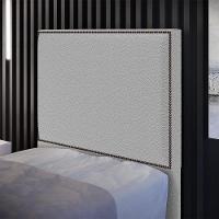 Cabeceira Box Solteiro Com Tachas 100cm L02 Cinza - 6