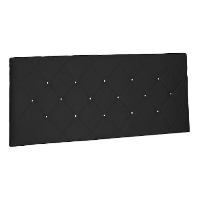 Cabeceira Painel Solteiro 0,90m Tânia Suede Preto
