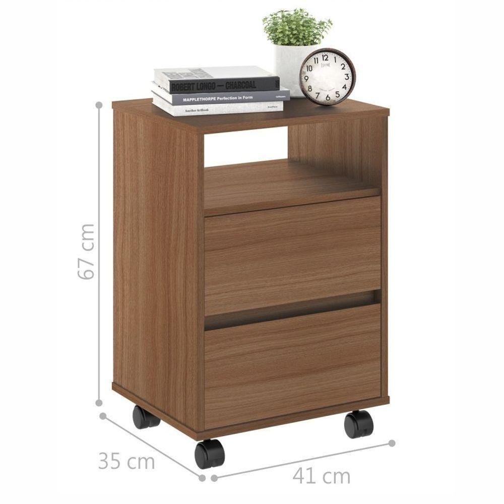 Mesa de cabeceira Com Rodízios Fiji Montana - 2