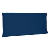 Cabeceira Painel Solteiro 0,90m Veneza Suede Azul Marinho - 1