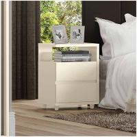 Mesa De Cabeceira 02 Gavetas Campeche Henn Off White - 2
