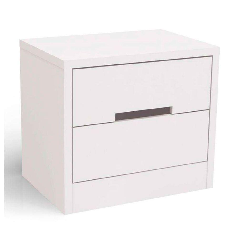 Mesa De Cabeceira Com 2 Gavetas Kappesberg Branco - 1