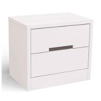 Mesa De Cabeceira Com 2 Gavetas Kappesberg Branco - 1