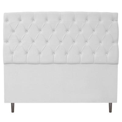 Cabeceira Queen 160 cm Estofada Liverpool Corano Branco