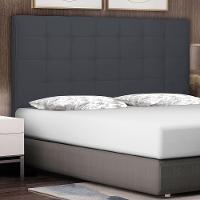 Cabeceira Casal 1,40m Verona Suede Cinza - 5
