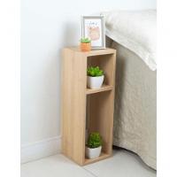 Kit 2 Mesa De Cabeceira Carvalho Cama Solteiro Quarto Sala 20cm - 4