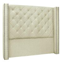 Cabeceira King 1,95m Vicenza Linho Rústico Natural - 1