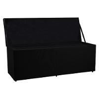 Calçadeira Recamier Baú Queen 1,60m Suede Preto - 3