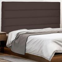 Cabeceira Queen 1,60m La Italiana Suede Marrom Café - 5