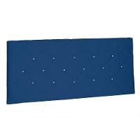 Cabeceira Painel Solteiro 0,90m Tânia Suede Azul Marinho - 1
