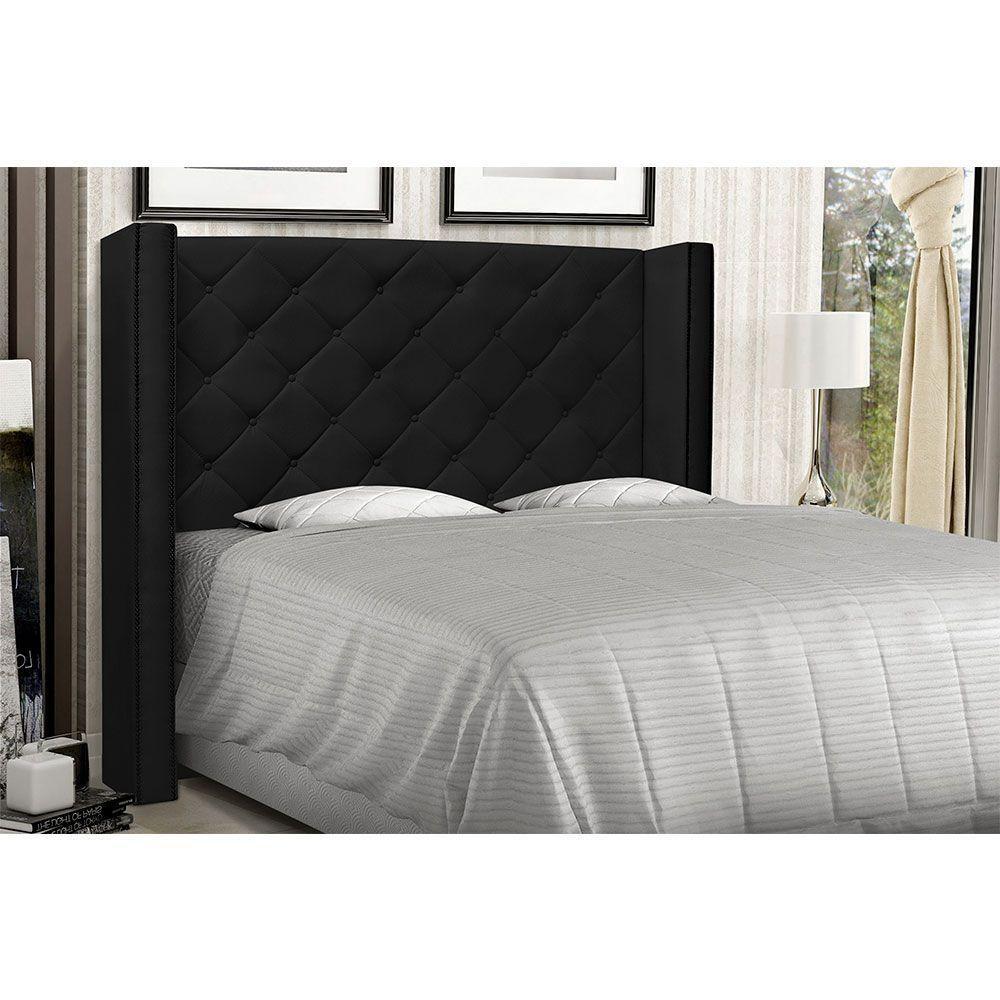 Cabeceira Solteiro 0,90m Vicenza Corano Preto - 4