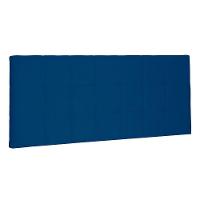Cabeceira Painel Solteiro 0,90m Verona Suede Azul Marinho - 1