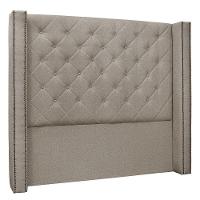 Cabeceira Casal 1,40m Vicenza Linho Rústico Areia - 1