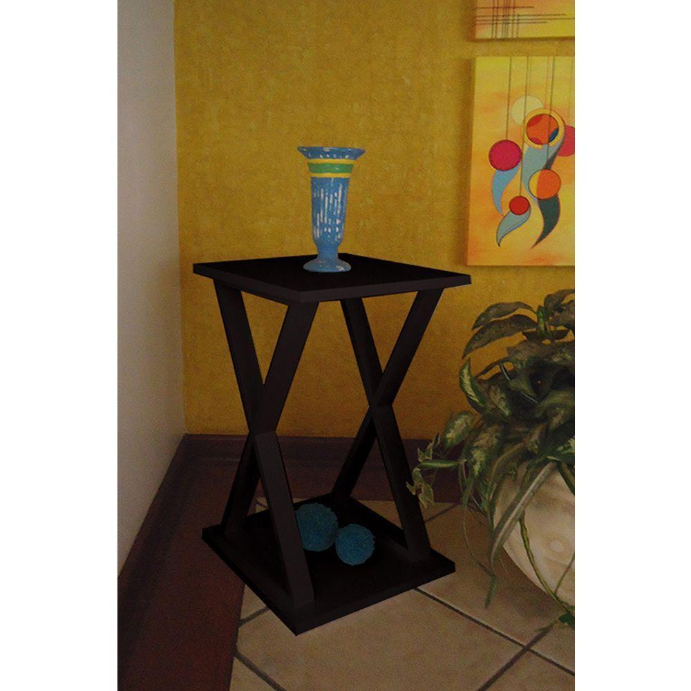 Mesa X Lateral de Apoio ou Mesa de Cabeceira Preto Laca - 2