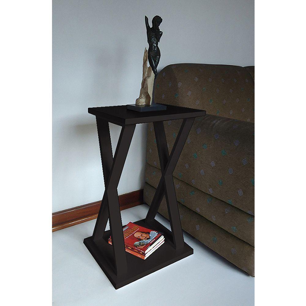 Mesa X Lateral de Apoio ou Mesa de Cabeceira Preto Laca - 3