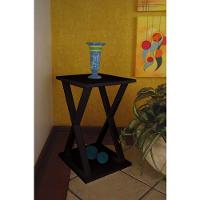 Mesa X Lateral de Apoio ou Mesa de Cabeceira Preto Laca - 2