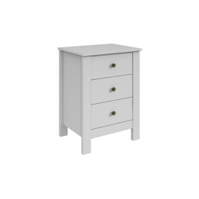 Mesa De Cabeceira Lopas Maggiore C/3 Gavetas Branco