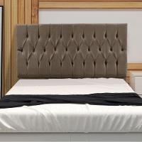 Cabeceira Casal 1,40m Suede Bege - 3