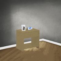 Mesa De Cabeceira 1 Gaveta Trovarelli Natural - 7