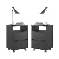 Kit De 2 Gaveteiros Flex Preto Onix - 1