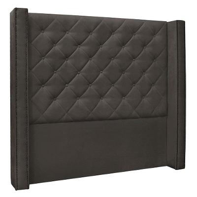 Cabeceira Solteiro 0,90m Vicenza Suede Cinza