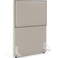 Cabeceira Box Solteiro Com Tachas 100cm L02 Creme - 1