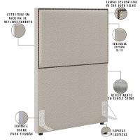 Cabeceira Box Solteiro Com Tachas 100cm L02 Creme - 13