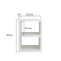 Mesa De Cabeceira B Branco 30 X 21Cm - 3