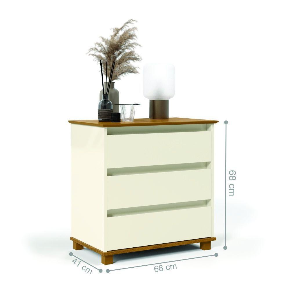 Mesa De Cabeceira Bernardo Off White Freijo - 6