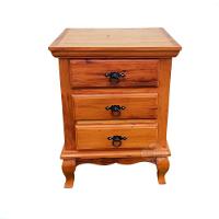 Mesa De Cabeceira 3 Gavetas Com Pé Luiz Xv Madeira De Demolição Sudeste Rústico - 1