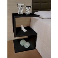 Mesa S Lateral de Apoio ou Mesa de Cabeceira Preto Laca