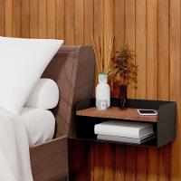 Kit 2 Apoios De Cabeceira Em Aço Home Padrão Morphi Design 45 Preto - Cor: Preto - 6