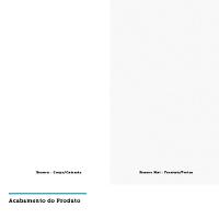 Mesa De Cabeceira Lado Esquerdo 1 Porta 2 Gavetas Branco - 2