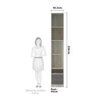 Mesa De Cabeceira Esquerdo 2 Gavetas Prime Plus Cinza Puro - 2