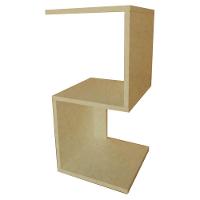 Mesa De Cabeceira Em S Natural Em Mdf